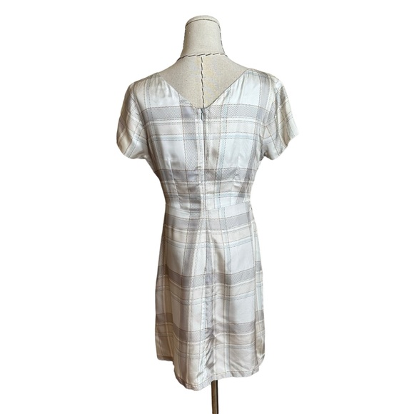 Vintage 90s Dries Van Noten Plaid Rayon Mini Shift Dress size 40 US 4 - Picture 5 of 10